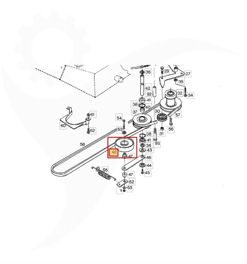 Remspännarhjul Park, Primo, 387605007/0, 1134-1770-01