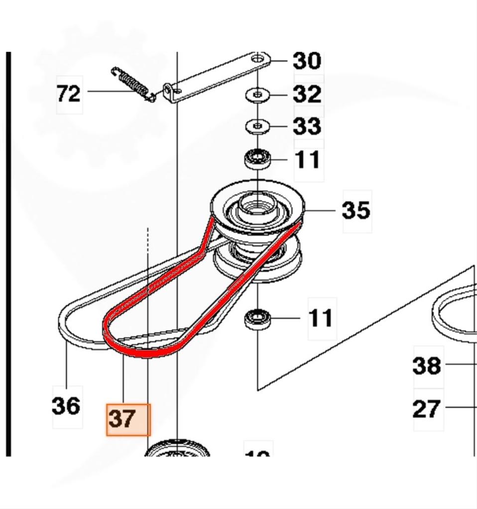 Drivrem Rider 112C, FR2312MA, 5895617-01