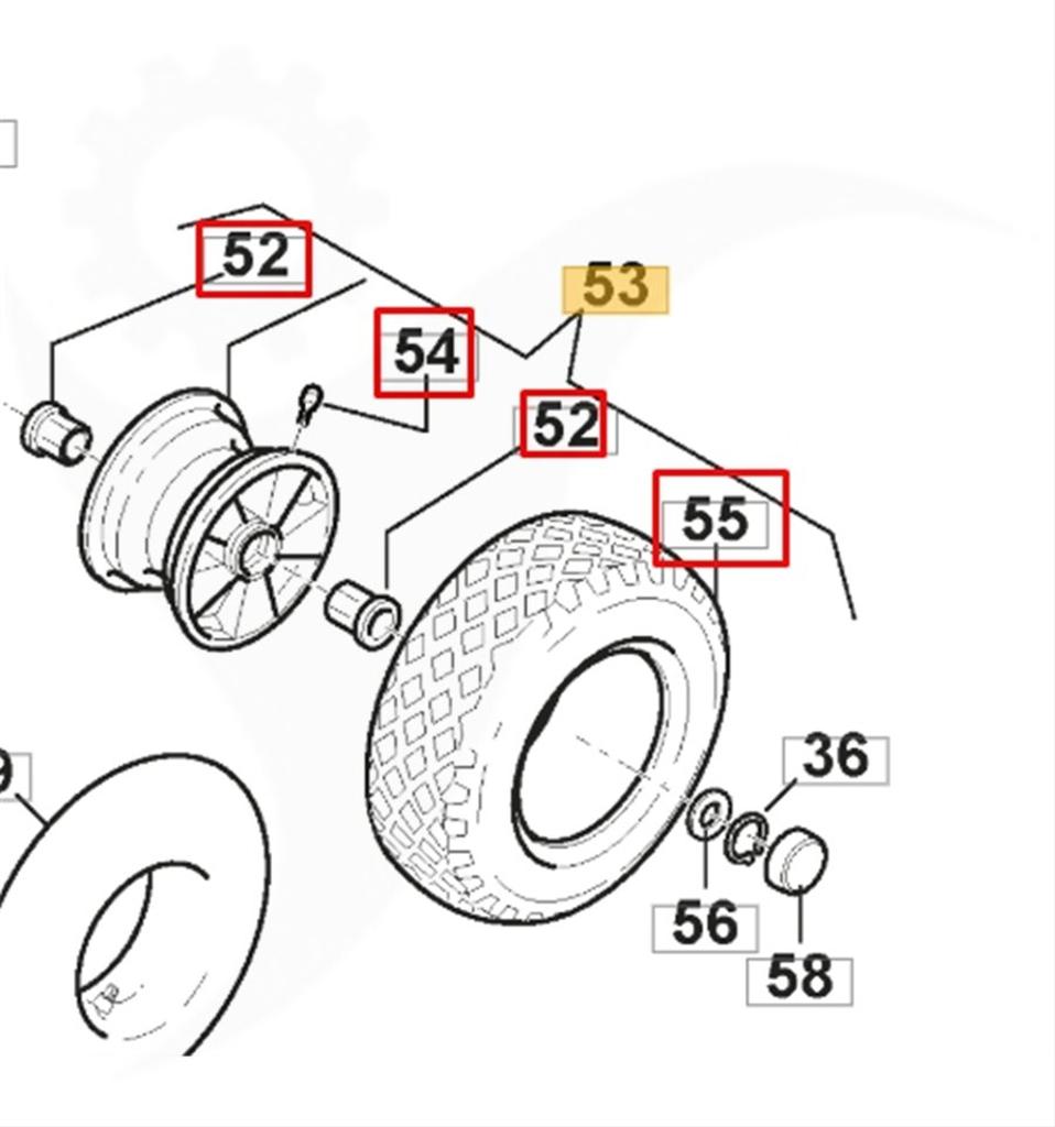 Bakhjul Komplett Villa, Ready, 387680305/0
