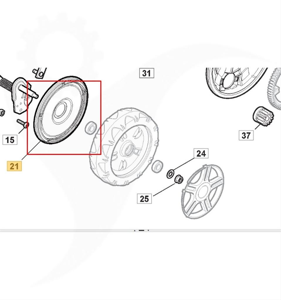 Hjulskydd framhjul Combi 48, Combi 53, 322600145/0