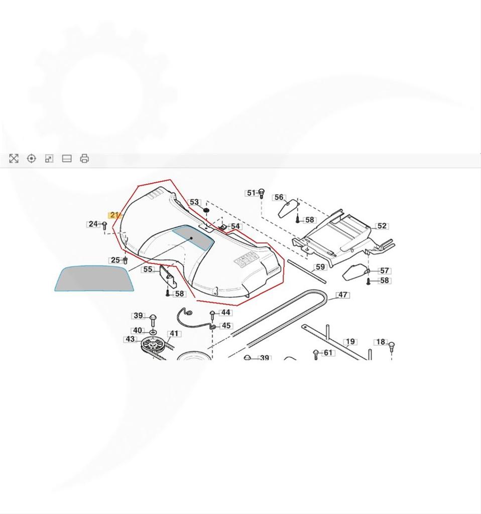 Skyddskåpa klippaggregat Combi 85, 95, 337060031/0