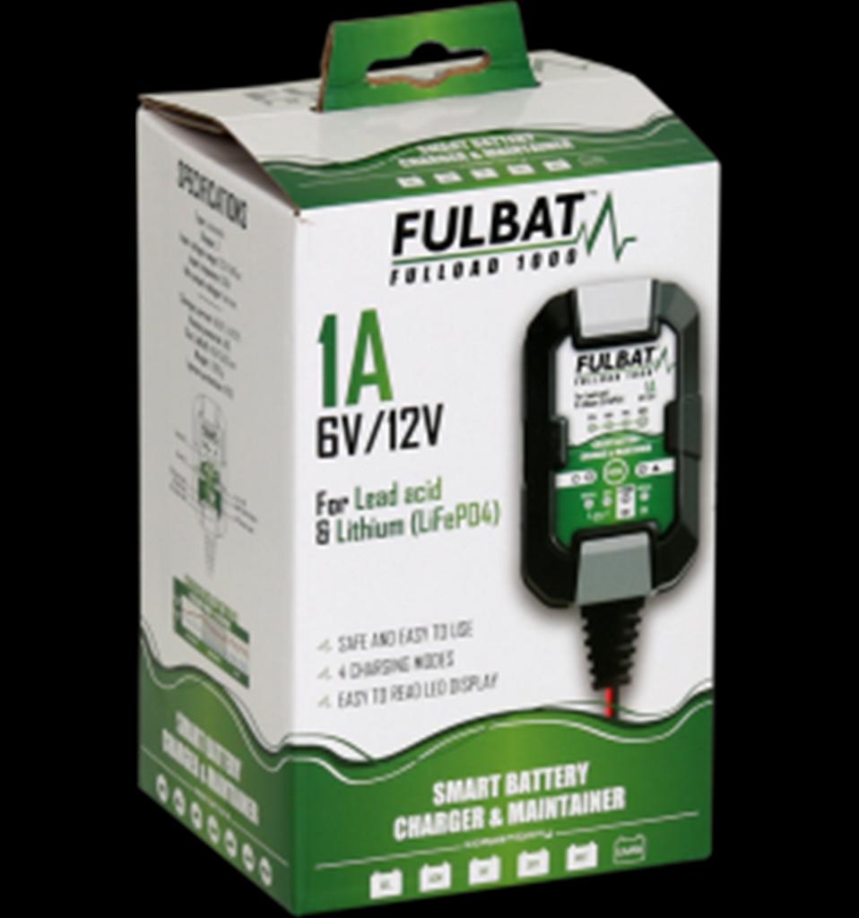 Batteriladdare 6V / 12V, 2-20Ah, åkgräsklippare, ATV, Moped, m.m