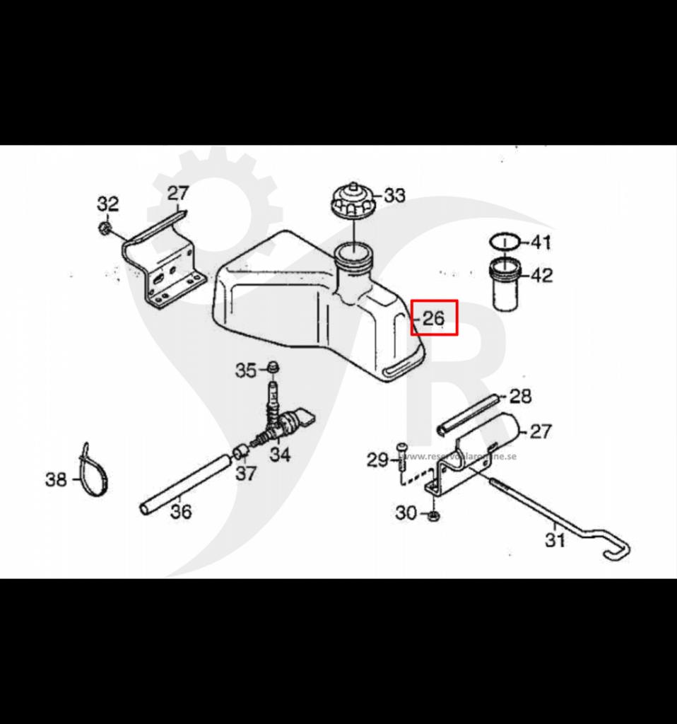 Bränsletank Park President, Park Royal, Park Pro m.fl. 1134-4757-02
