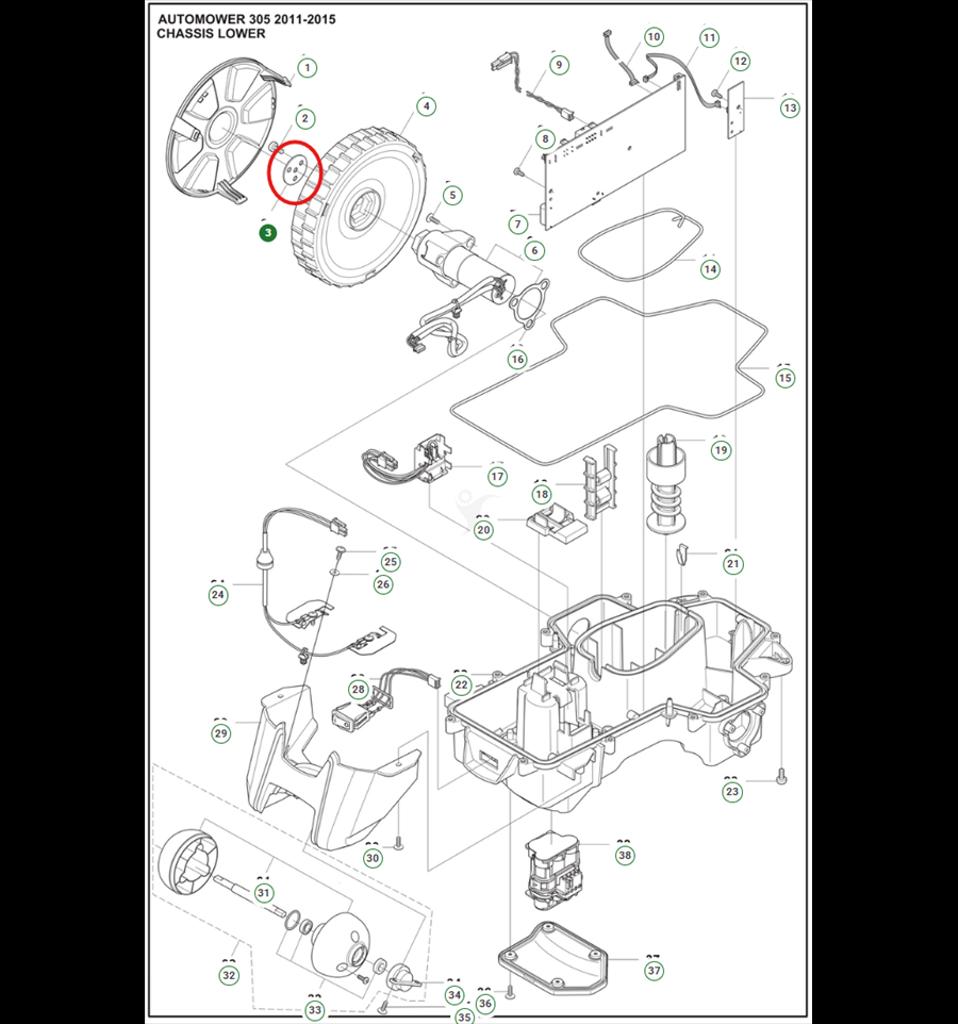 Bricka Drivhjul Automower 5770932-01