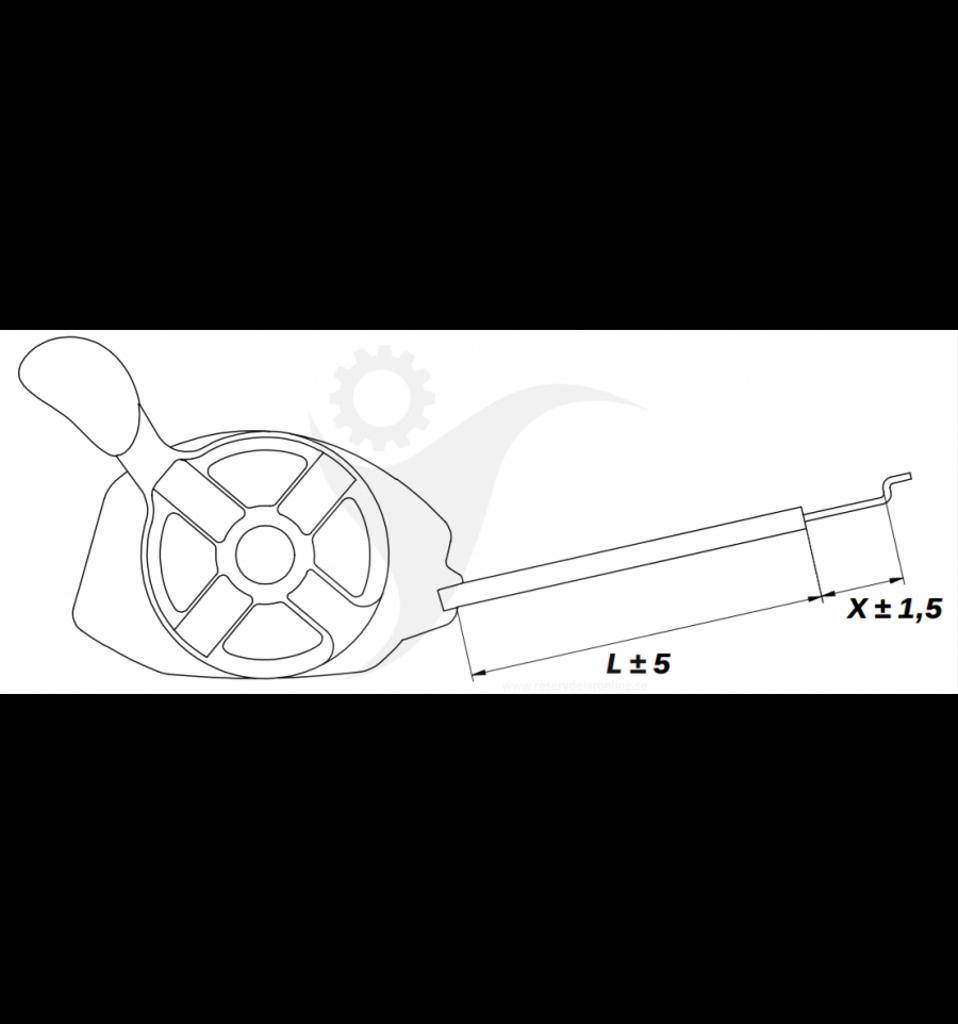 Gasreglage Combi 48S, Multiclip 47, 50, 50S, Euro 50H, m.fl. 181005517/0