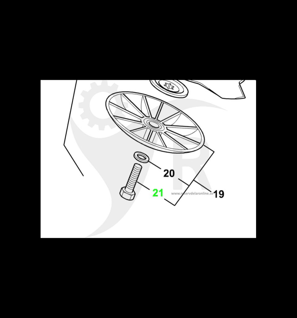 Klingskruv M8 vä-gänga, 2653170