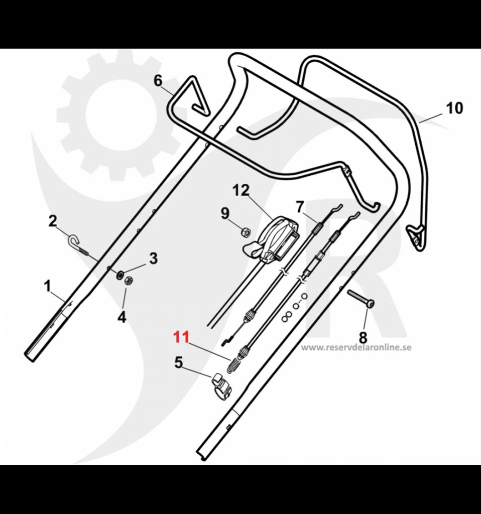Kopplingsvajer Combi 48 S, Combi 53 S, Multimower m.fl. 381030051/1