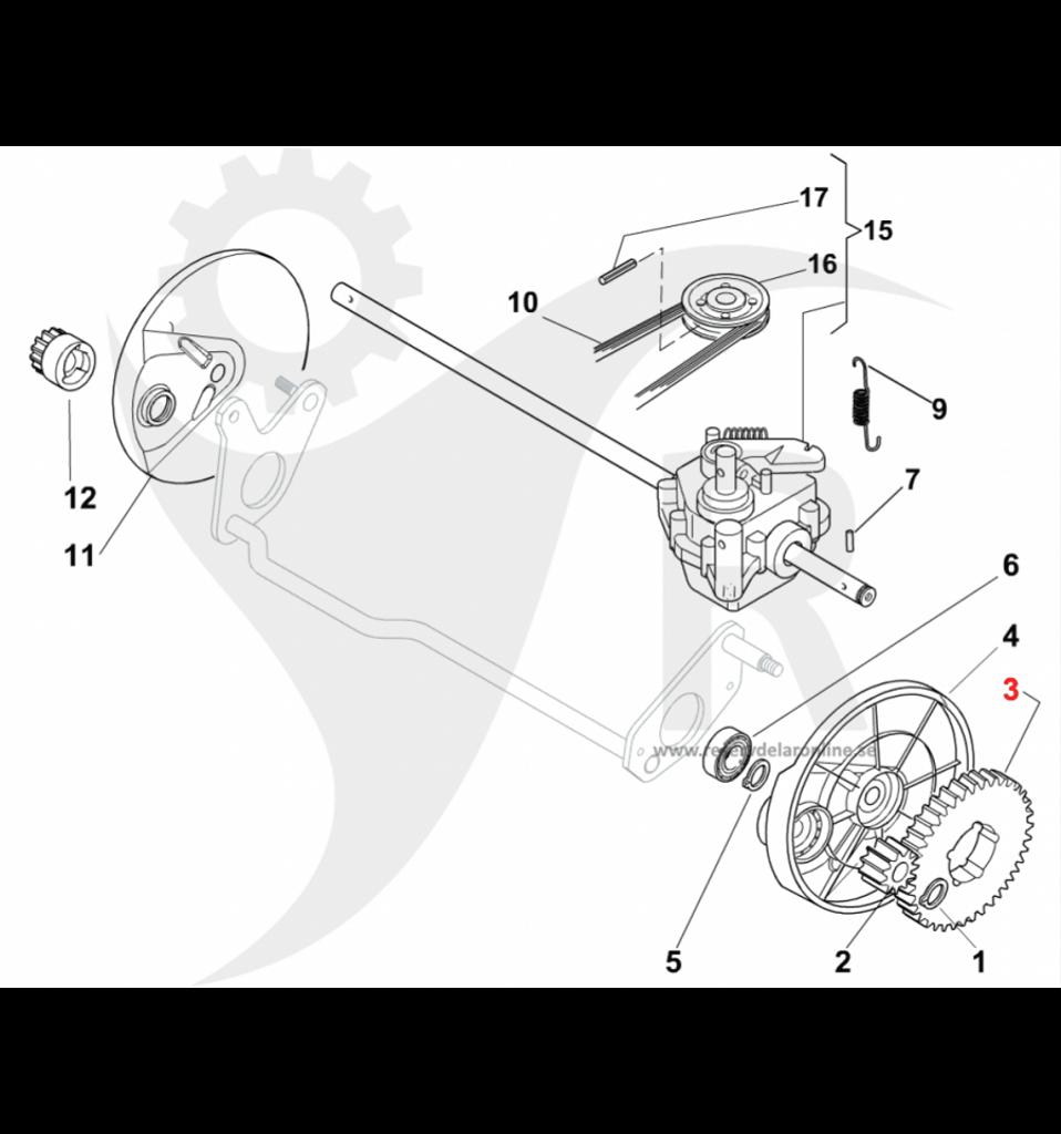 Kugghjul framhjul Multiclip 50S m.fl. 122120105/2