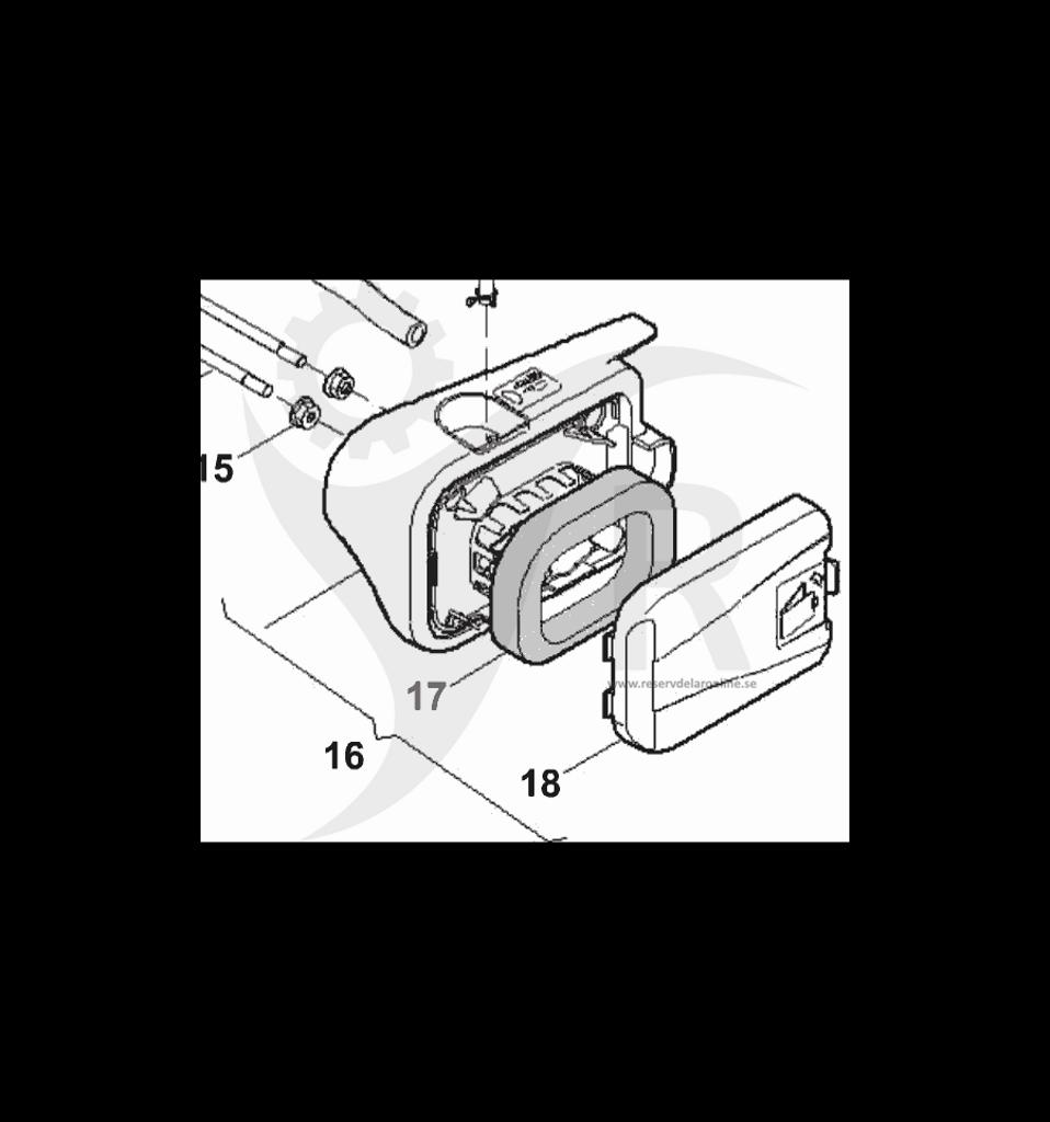 Luftfilterkåpa RV100, RS100 118550703/0