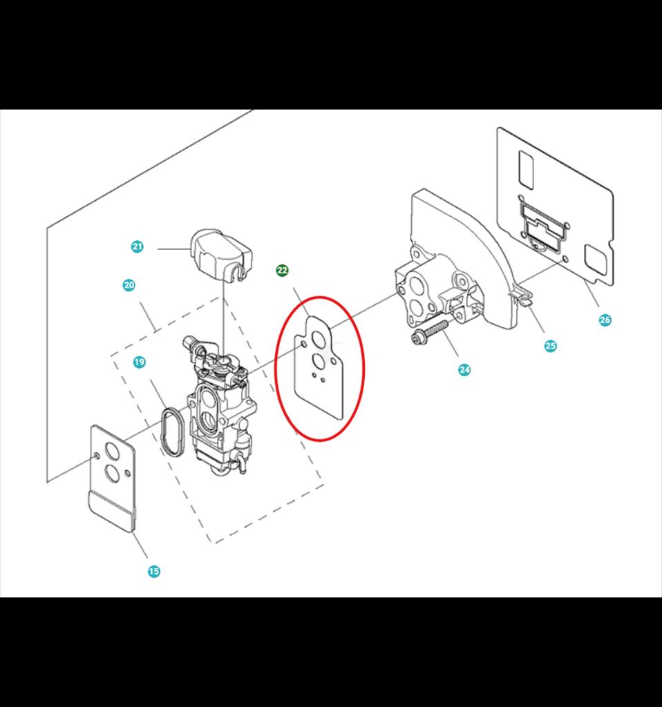 Förgasarpackning 560BT, 580BTS, 570BTS, 5770896-01
