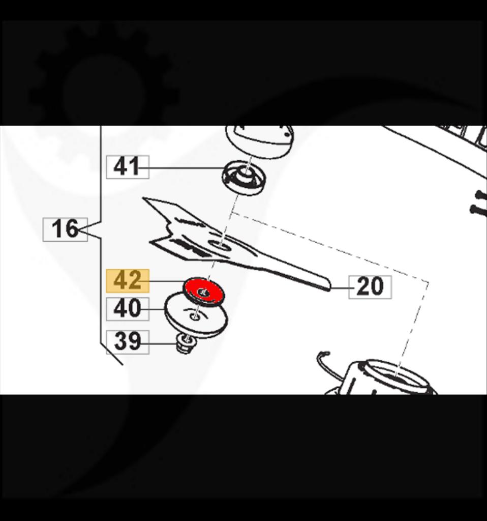 Ringmutter Nedre SBC 242, SBC 252, 118804044/0