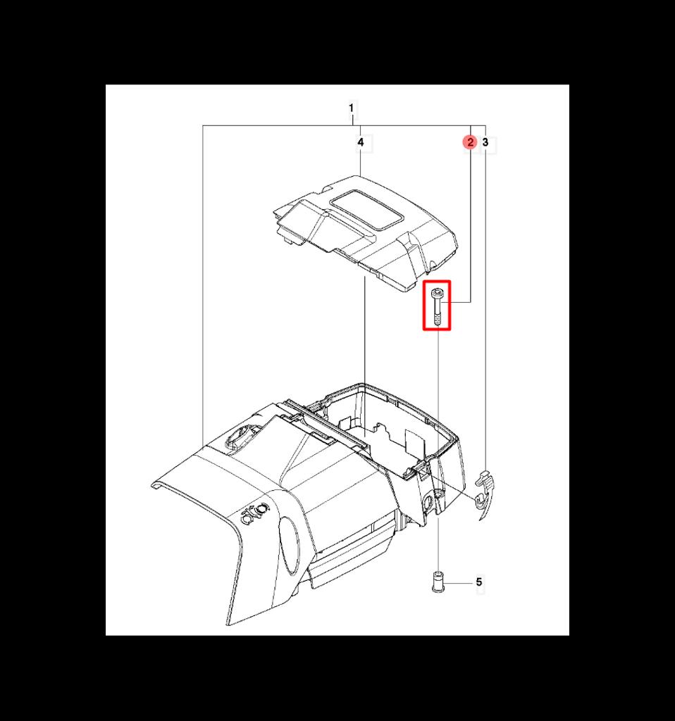 Skruv 340, 345, 350, CS2141, 2145, 2150, 5258870-01