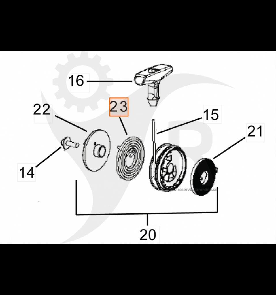 Startfjäder 128R, LX, 325R, B28, GC2128, 5784651-01