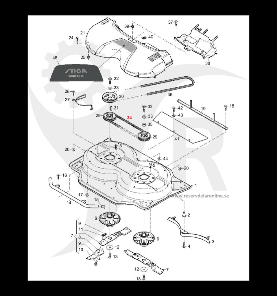 Kuggrem Villa 85 Combi, Ready 85 C 1134-9182-01, 9585-0085-00