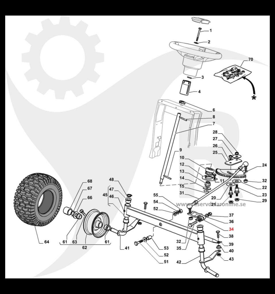 Styrarm Estate 2084, 3084, Tornado m.fl. 382318323/0