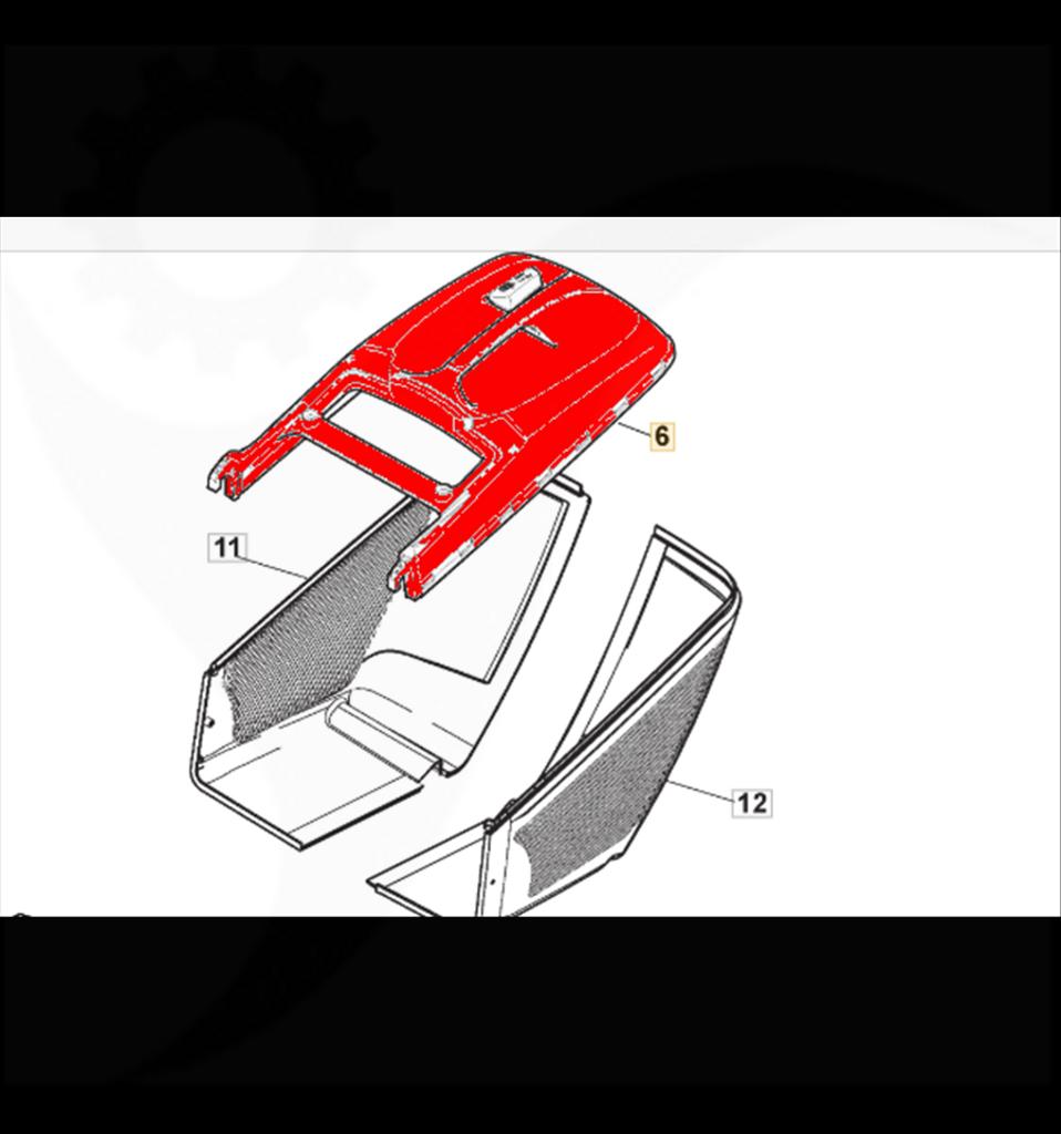 Uppsamlare överdel, Combi 48SQ, 53SQ, 381486013/0