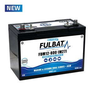 Batteri AGM - (DUAL) 12V, 92Ah 306x168x233mm
