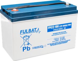 Batteri GEL - 12V, 100Ah 330x173x218mm