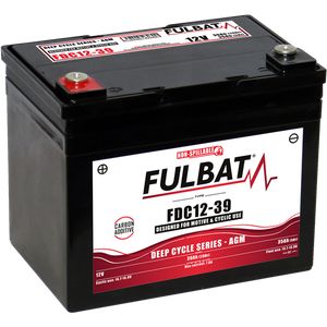 Batteri AGM CARBON - 12V, 39Ah 195x130x164mm