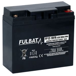 Fulbat Batteri AGM - FP12-18FR (T12) 12V, 16,7Ah