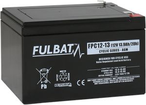 Batteri AGM - 12V, 13,9Ah 151x98x101mm