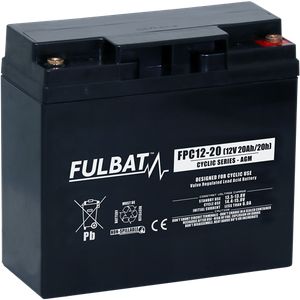 Batteri AGM - 12V, 20Ah 181,5x76,5x167,5mm
