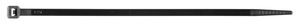 Buntband svarta UV-beständiga 190 x 4,6 mm, 100-P