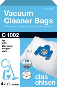 Dammsugarpåsar C1002 till AEG, Electrolux, Hugin, Volta 4-P