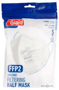 Andningsskydd FFP2 NR, vikbart, 5-P