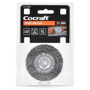 Cocraft roterande stålborste för skruvdragare, 75 mm