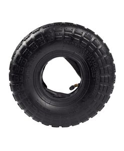 Däck med slang 4.10/3.50-4, 10,16 cm fälg, Schrader