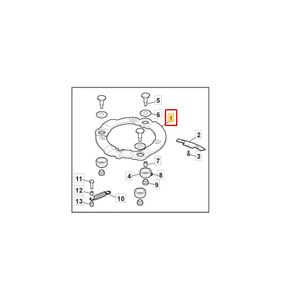Avvibreringsring gul TwinClip 322207226/1