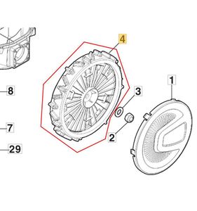 Bakhjul A3000, A5000, A10000, 381007827/0