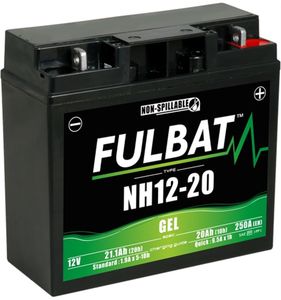 Batteri NH12-20 GEL, SLA12-20, 12V, 20Ah, motorcykel, åkgräsklippare