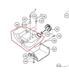 Bränsletank Hiachi CG33EJ, 6691586