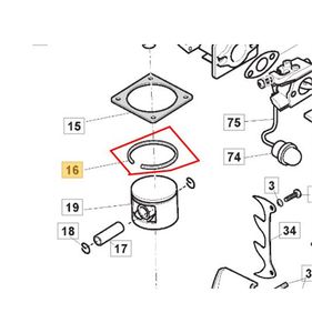 Cylinderfotspackning SP405, SP405Q, 118550588/0