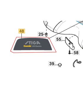 Stiga Dekal Combi 105EL, 114368551/1