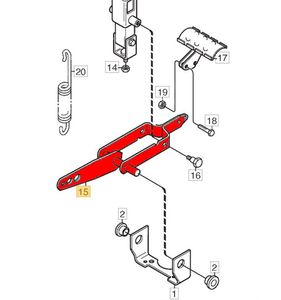 Fäste lyftfjäder Park 320, 340, 416, 500 m.fl 387256055/0