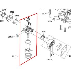 Ryobi förgasare RLM46173, 5131040705