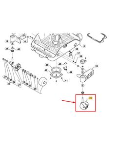 Framhjul VÄ Autoclip 528S, 530SG, 550SG, 112600282/0