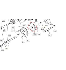 Friktionshjul inkl nav Snow Blizzard, Snow Fox, Flake, m.m 1812-2734-01