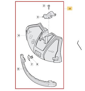 Grässkydd SBC435H,SBC 635K, SBC627K,  118805018/0