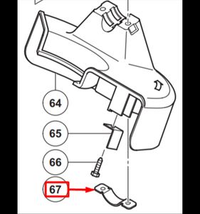 Hållare till grässkydd CG36DL, 6696951