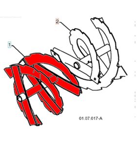 Inmatarskruv vänster ST227, 14527 LS, XLS, 9027STE, 5324362-55