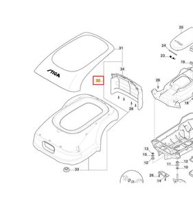 Kaross övre, A750, A1000, A1500 m.fl 381119737/0