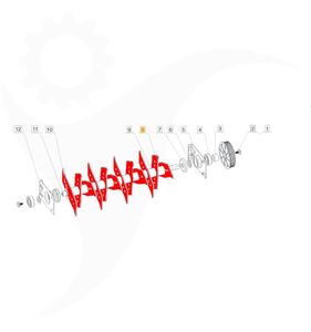 Knivsats vertikalskärare VE32, SE32, 1716-0042-01