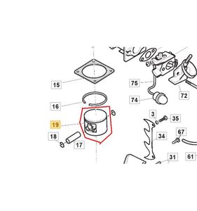 Kolv SP405, SP405Q, 118805102/0