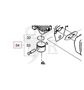 Kolv komplett P422 m.mfl 5300714-08