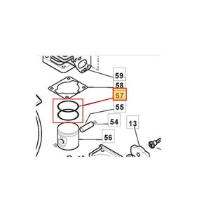 Kolvring SB33, TB34, 123204010/0