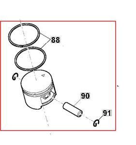 Kolvsats CS540, 118805701/0